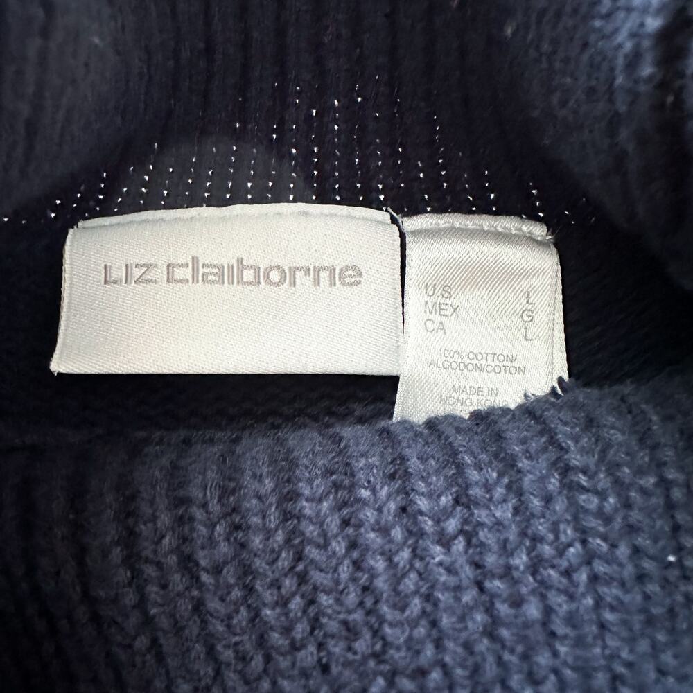 Liz Claiborne American Flag Turtleneck Sweater - Picture 4 of 6